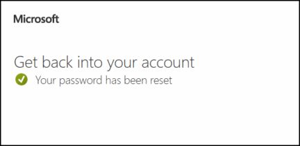 Password Reset - BCC